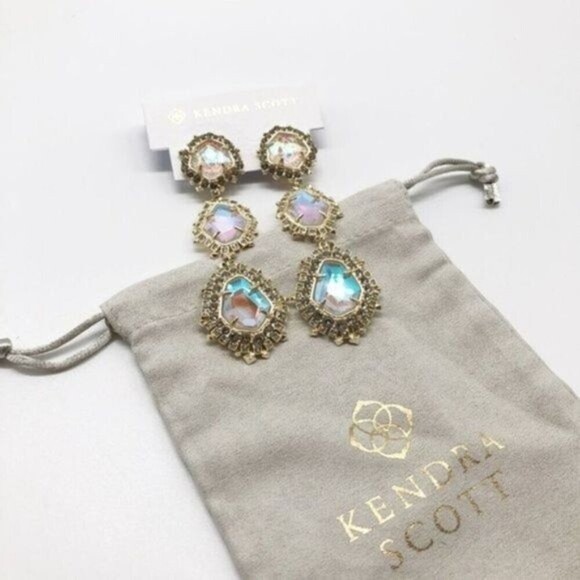KENDRA SCOTT Aria 14K Gold Plated Clip-On Earrings - Picture 3 of 7